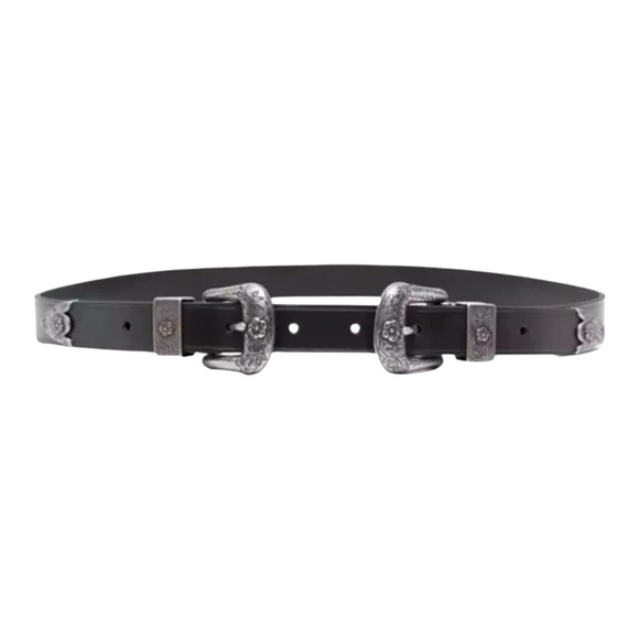 Polo Ralph Lauren Accessories - Polo Ralph Lauren Western Leather Double-Cachetta Buckle Belt